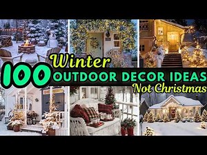 💙 100 Elegant Outdoor Winter Decorations Not Christmas Ideas For Your Porch, Yard, or Deck 🌟