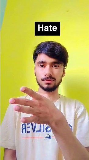 Hate in sign language (ASL) #shorts #shorts #deaf #youtube #talhamahmood086