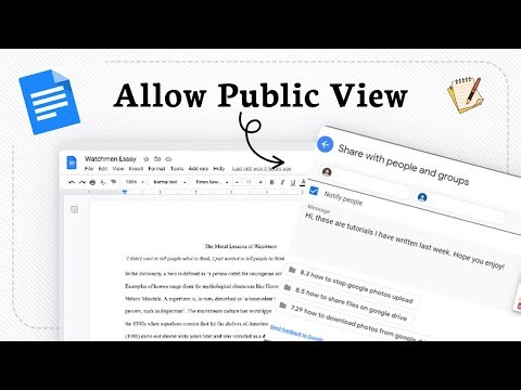 How to share google docs with non google users