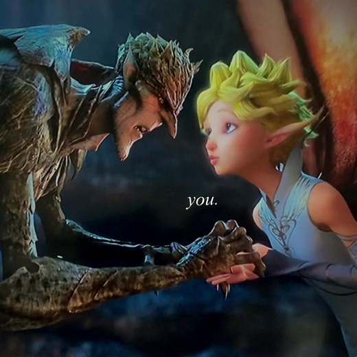 Sweet Scene Between Bog King and Dawn in Strange Magic Movie
