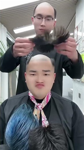This expression is really amazing😄#tóc giả nam #tóc giả#メンズウィッグ #ウィッグ (55)