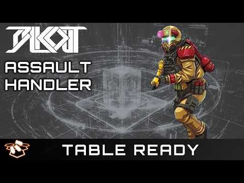 Table Ready: Assault Handler Painting Tutorial | Simple Mercenary Color Scheme with Battle Damage!