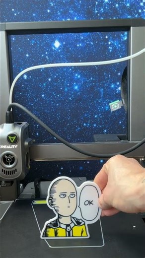 One Punch Man Fridge Magnet — 3D Print (Meme Edition)