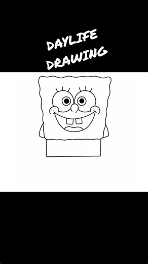 Spongebob Squarepants Drawing Tutorial #shorts #drawing