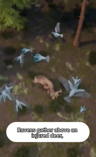 How ravens and wolves hunt together😮 #animaltok #naturetok #wildlife #didyouknow #animalfacts