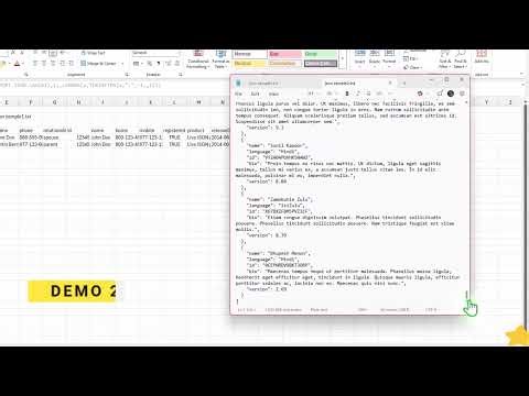 Excel365 - Import Json Data Into Excel.