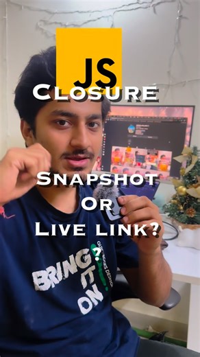 Shubham Rana on Instagram: "📌 Scope & Closures | Chapter 7 - Part 2 : Closures - Snapshot or live link ? You don't know javascript series Inspired by You Don’t Know JavaScript. #javascript #webdevelopment #dsa #coding frontend"