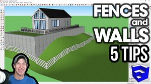 5 WAYS TO CREATE FENCES AND WALLS in SketchUp - The SketchUp Essentials