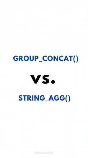 SQL GROUP_CONCAT() Vs. STRING_AGG() ✍️