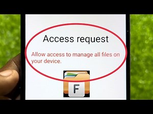 File Manager Plus+ Access request || Allow access to manage all files on your device in Android