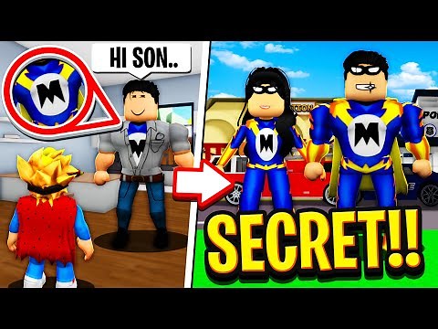 My Parents Were SECRET SUPERHEROES in Roblox BROOKHAVEN RP!!