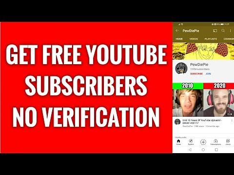How To Get Free YouTube Subscribers No Verification
