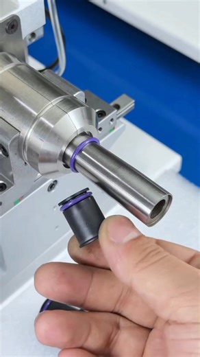 how to work semi automatic O-ring installation machine? #machine #ringinstallation #satisfying | Fix Bond