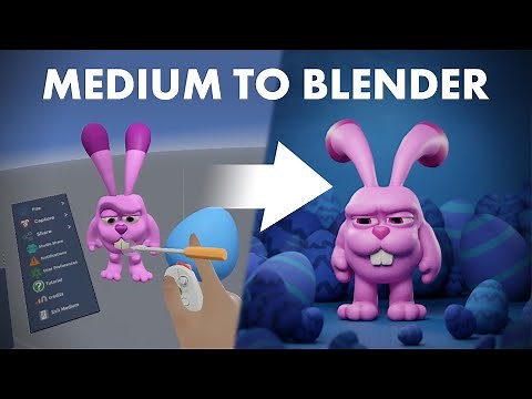 Adobe Medium To Blender using FBX and vertex colours