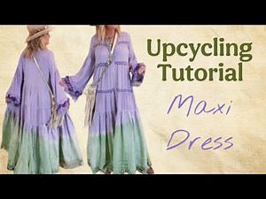 DIY Boho Maxi Dress Upcycled From An Old Cover Up