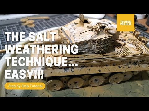 DIY Salt Chipping weathering technique for Scale Models explain... Step by Step Tutorial.