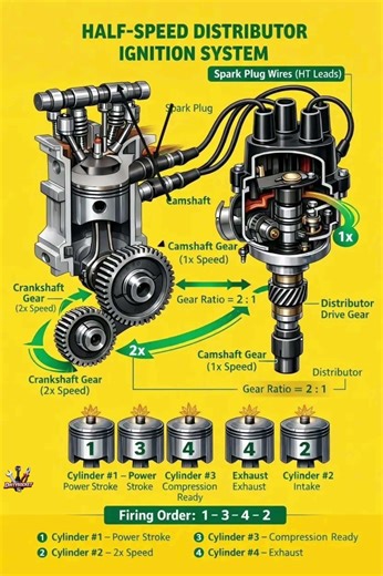Distributor Ignition System #automobile #mechanic #carparts