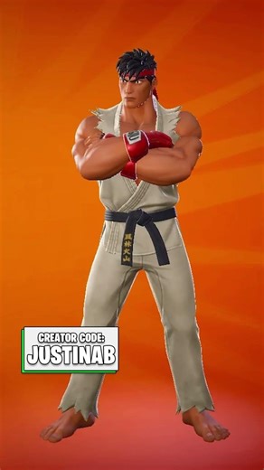 Ryu skin in the Fortnite Item Shop!
