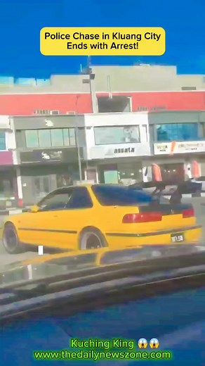 55K views · 199 reactions | Police Chase in Kluang City Ends with...