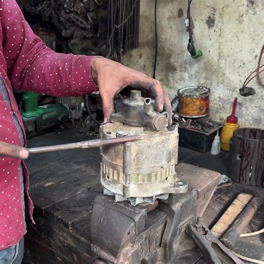 Rewinding Engine Generator with Basic Tools | Hydraulic Hands