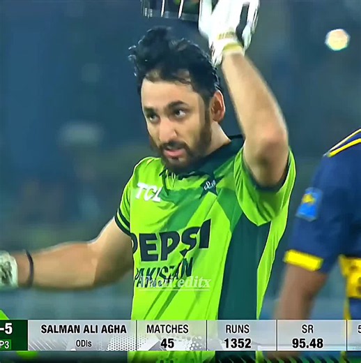 Salman Ali agha unbelievable batting Pakistan vs srilanka odi series 2026 highlights video🔥✨🔥🔥#foryoupagе #unfreezemyacount #growaccount #vrial #repost Paid reposting and xml available