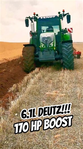 Fendt 716 Vario (163 Hp) plowing with 4 furrows #new #shorts