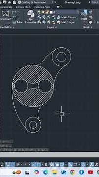 Mechanical component 2D #viral #autocad #autocad2d #shorts