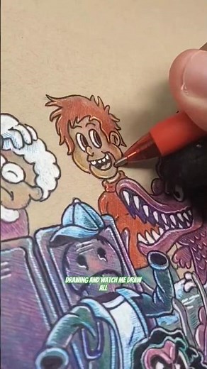 Dennis The Dummy - Drawing Goosebumps as vintage cartoons #goosebumps #art