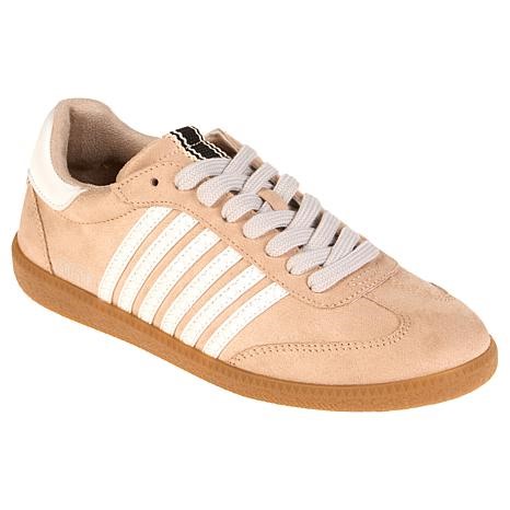 SHUSHOP Steffie Striped Lace-Up Fashion Sneaker | HSN
