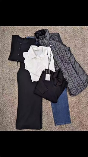 These six essentials are the perfect foundation for a versatile wardrobe. Add a few tops, printed sweaters, or blouses in your favourite colours, and they’ll mix seamlessly with these easy-to-wear staples. The 6 Essentials: Black vest Black cardigan or blazer (depending on your lifestyle) Black dress pants Jeans (straight, wide, or skinny—whatever suits your silhouette best) White blouse Black turtleneck Mix and match these six pieces 11 different ways. Once you add a couple of your favourite st