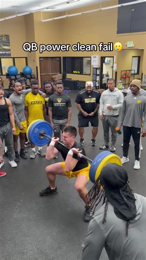 College Football Workout Power Clean Fail