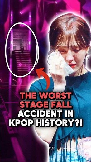 The Worst Stage Fall in Kpop History?! #kpop #kpopidol #kpopshorts