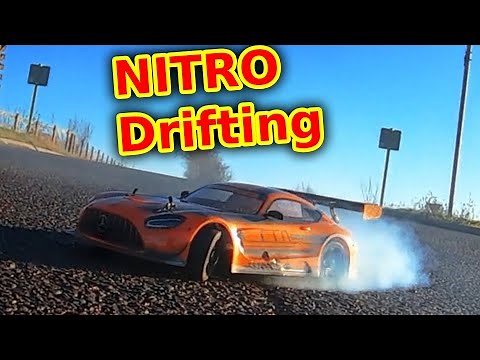 Drifting Mercedes AMG NITRO Powered RC Car