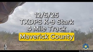 🚨🚨 NEW VIDEO (12/5/25) 🚨🚨 Texas Department of Public Safety – South Texas Region K-9 Stark completed a four-mile track in Maverick County, locating and apprehending an illegal immigrant concealed in dense brush. K-9 tracking teams provide a decisive advantage in the field, combining scent detection, stamina, and handler teamwork to locate individuals who attempt to evade capture in remote and unforgiving environments. 📣 DPS remains committed to strengthening border security alongside our fe