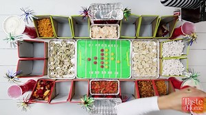 125K views · 284 reactions | Here's how to turn your plain ol' Super Bowl party snack table into the ultimate SNACK STADIUM! Get the step-by-step instructions here —> https://trib.al/hQ6r7ov | Taste of Home | Facebook