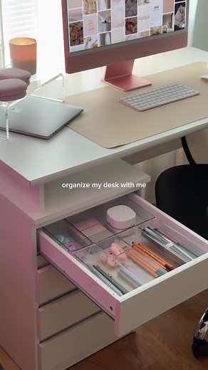 Desk Organization and Reset Routine with Aesthetic Office Finds