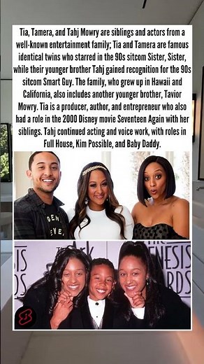 Siblings shining: Tia, Tamera, and Tahj Mowry's legacy continues #tameramowry #tiamowry #tahj
