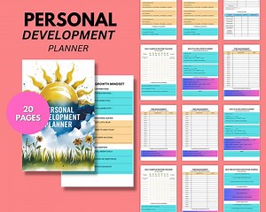 Personal Development Planner Bundle | Printable Planners, Journals and Trackers for Goal Setting & Growth - Etsy Canada