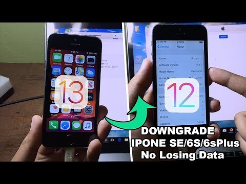 *NEW* Untethered Downgrade iPhone SE/6S/6S Plus iOS 13 to iOS 12 No Losing Data (Windows User)