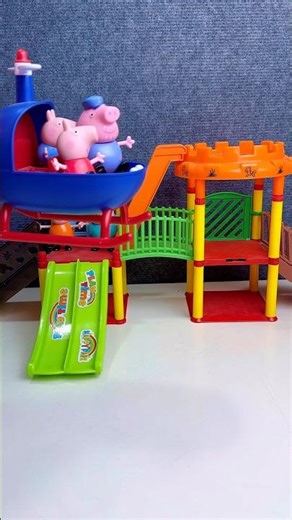 Satisfying with Unboxing & Review Peppa Pig Playset Toys ASMR #peppapig #toys #shorts