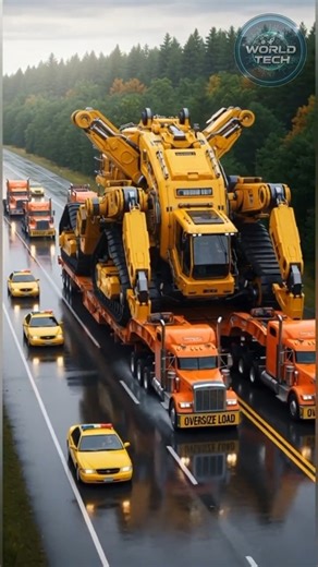 The Road Leviathan: Transporting the World's LARGEST Tracked Machine! (Mega Haulage Convoy)