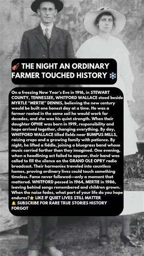 🎻 THE NIGHT AN ORDINARY FARMER TOUCHED HISTORY ❄️