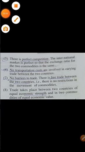 Comparative cost Advantage //Assumptions//INTERNATIONAL TRADE //MA#economics
