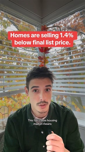 Homes selling below list price signal that asking prices are flexible and buyers have leverage to negotiate 🏡 #realestate | Redfin