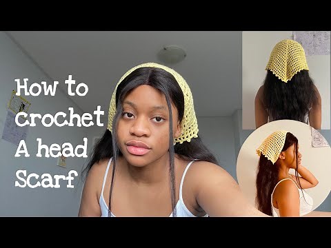 DIY crochet head scarf