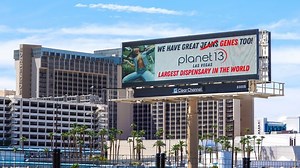 Planet 13's playful billboard campaign lights up in Las Vegas