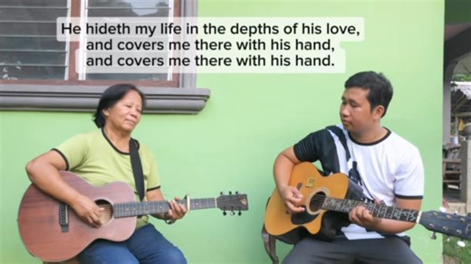 HE HIDETH MY SOUL - by Fanny Crosby (instrumetal cover by mother and son) #ToGodbetheglory #christiansongs #soulmusician #hymns #instrumentalhymns #praisesongs #instrumental #guitarinstrumental #fbvideos #guitar #viralvideo #trending | Mater Grace Varela Guitar