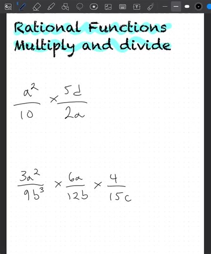 Multiplying and Dividing Rational Functions Explained