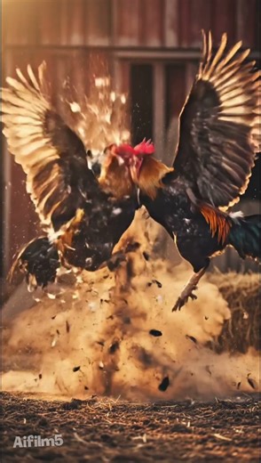 Chicken is fighting Chickens are fighting#Shorts #RoosterFight #NatureIsWild #Cinematic #ViralShorts