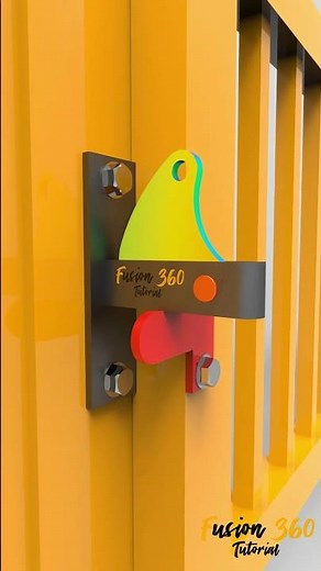 Self-locking Gate Latch #cad #engineering #solidworks #diy #fusion360 #shorts #mechanism